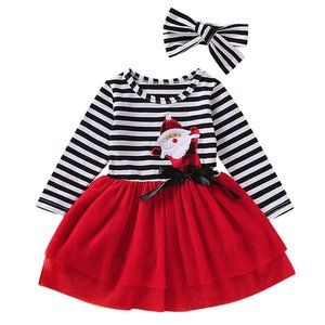 JUST IN! Buffalo Check Santa Tulle Dress & Bow Set